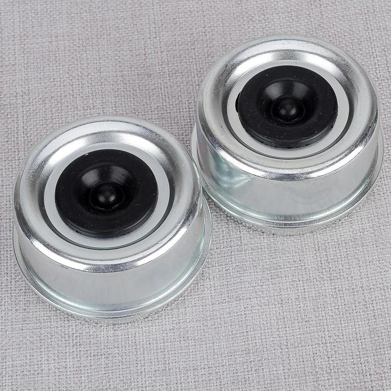 2Pcs 2.72  Axle Grease Hub Dust Caps Covers Extra Rubber Plug High Quality For Trailer RV Camper MULTI