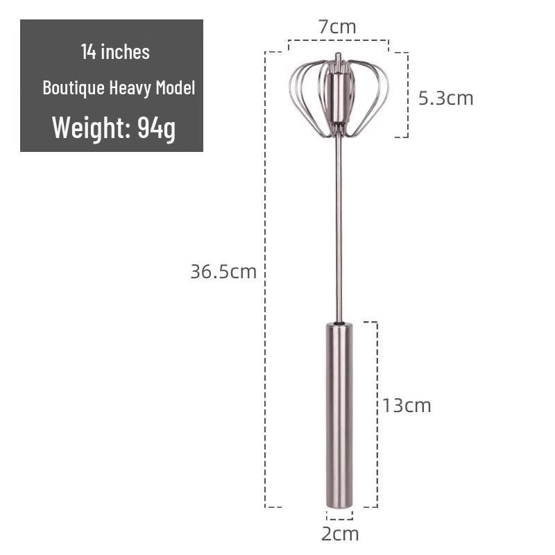 Zhao Ran Semi-Automatic Stainless Steel Egg Whisk