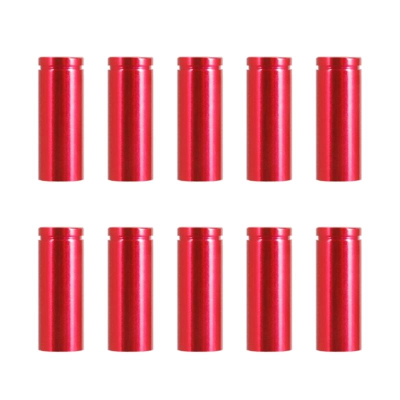 10Pcs/pack Aluminum Alloy Bicycles Brake Cable Cap End Tips Crimp Road Mountain Bikes Cable End Caps Set for Bike Shift