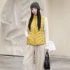 New light and thin short women's down vest liner waistcoat stand-up collar duck down casual fashion autumn and winter coat