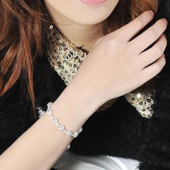 Bracelet de poignet avec pendentif boule creuse de couleur unie pour femmes, bijoux cadeau de fête