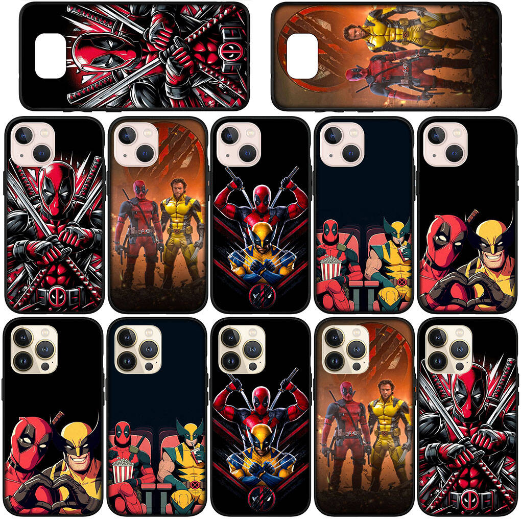 Phone Case for Samsung Galaxy S25 S23 S22 S24 Ultra FE A05 A06 A15 A16 A36 A37 A35 A54 A55 A56 A57 A25 A26 A53 Marvel Deadpool Comics Wolverine Cover