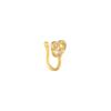 Elegant Sweet Copper Heart U-Shaped Zirconia Nose Clip Piercing-Free Stud for Women