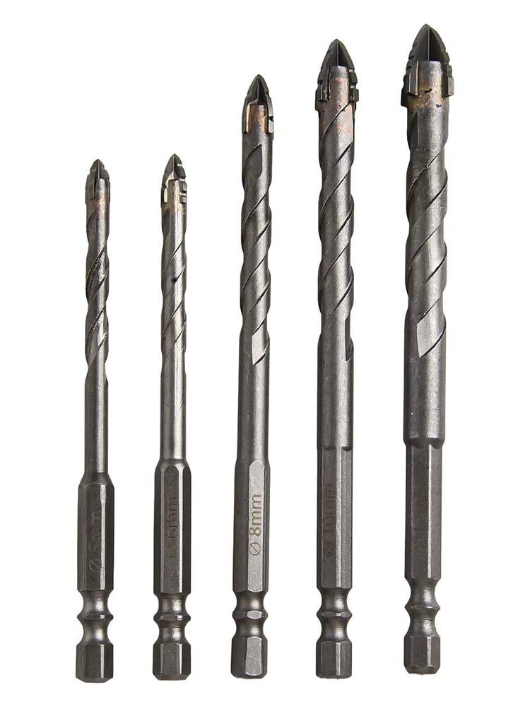 Tungsten Alloy 5pcs Eccentric Drill Bits for Efficient Material Drilling