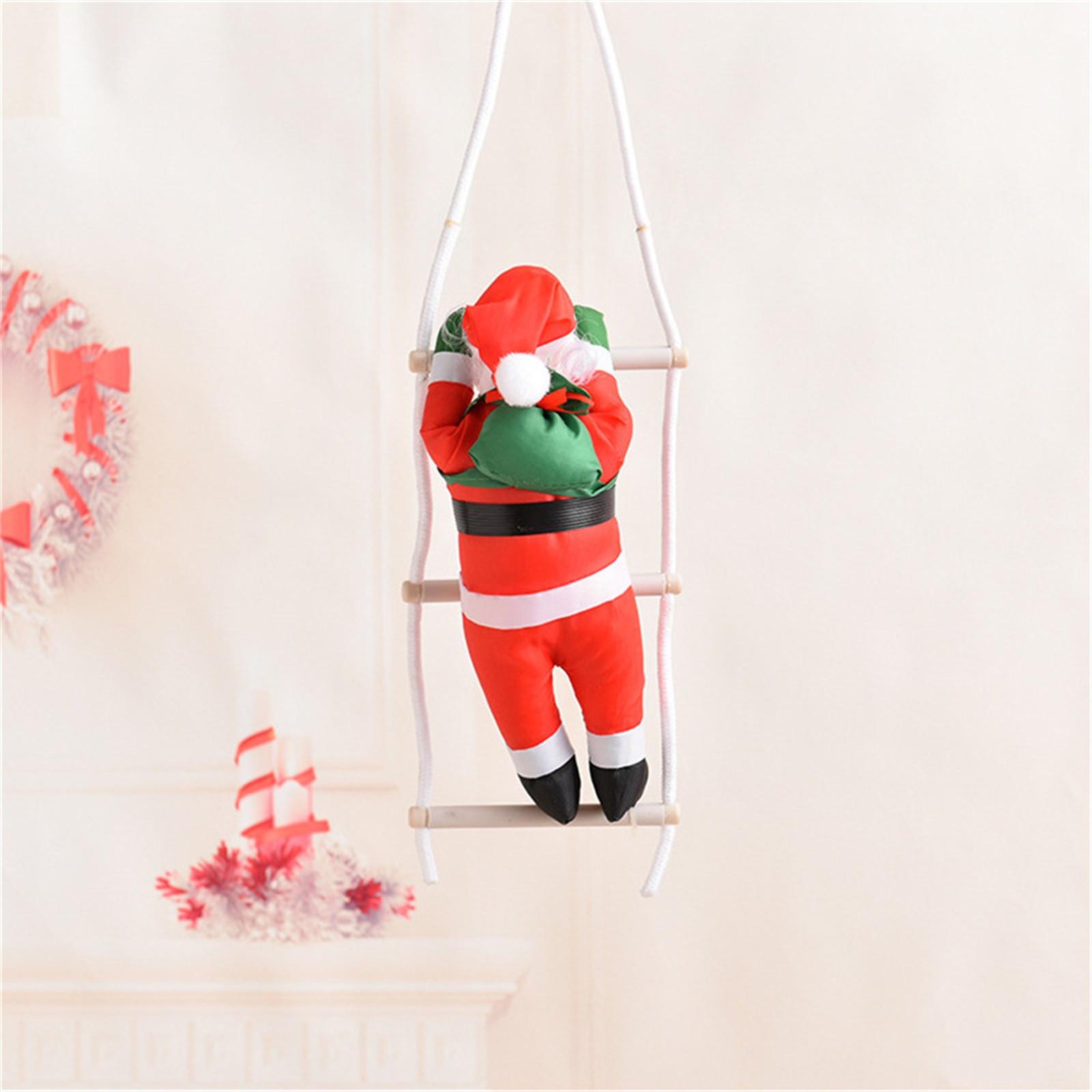 

Рождественская 25м Лестница Санта Мебель Кукла Подвеска Рождественское украшение 25см Три лестницы One Size