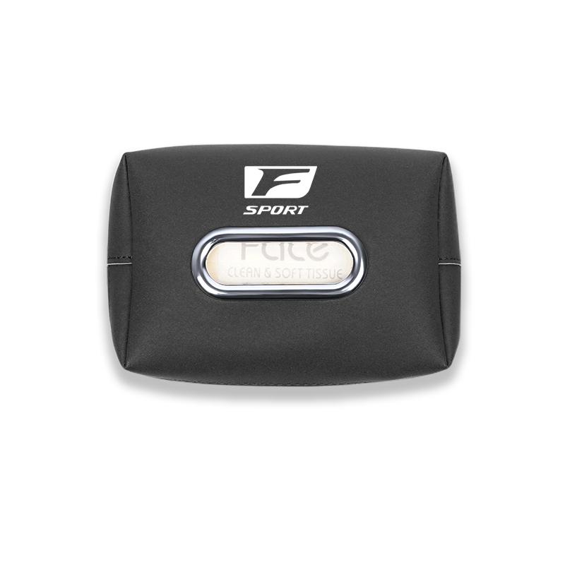 Interior Stickers Car Seat Back Tissue Box Auto Leather Tissue Holder For Lexus Fsport GS GX IS LS LX CT LC RC LBX NX RX 350h 45