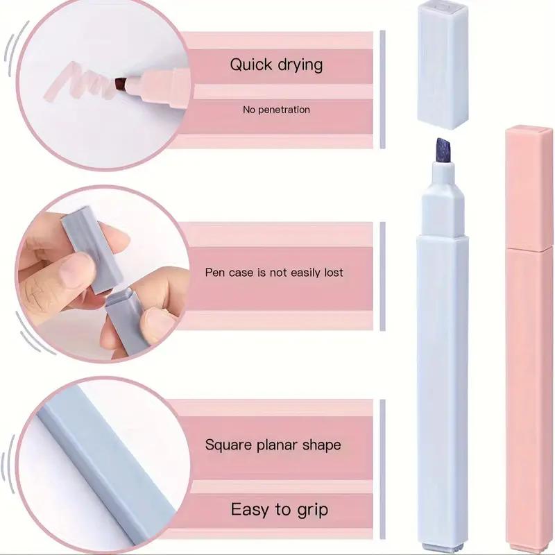 6pcs/set Pastel Color Marker Pen Kawaii Stationery Colored Marker School Supplies