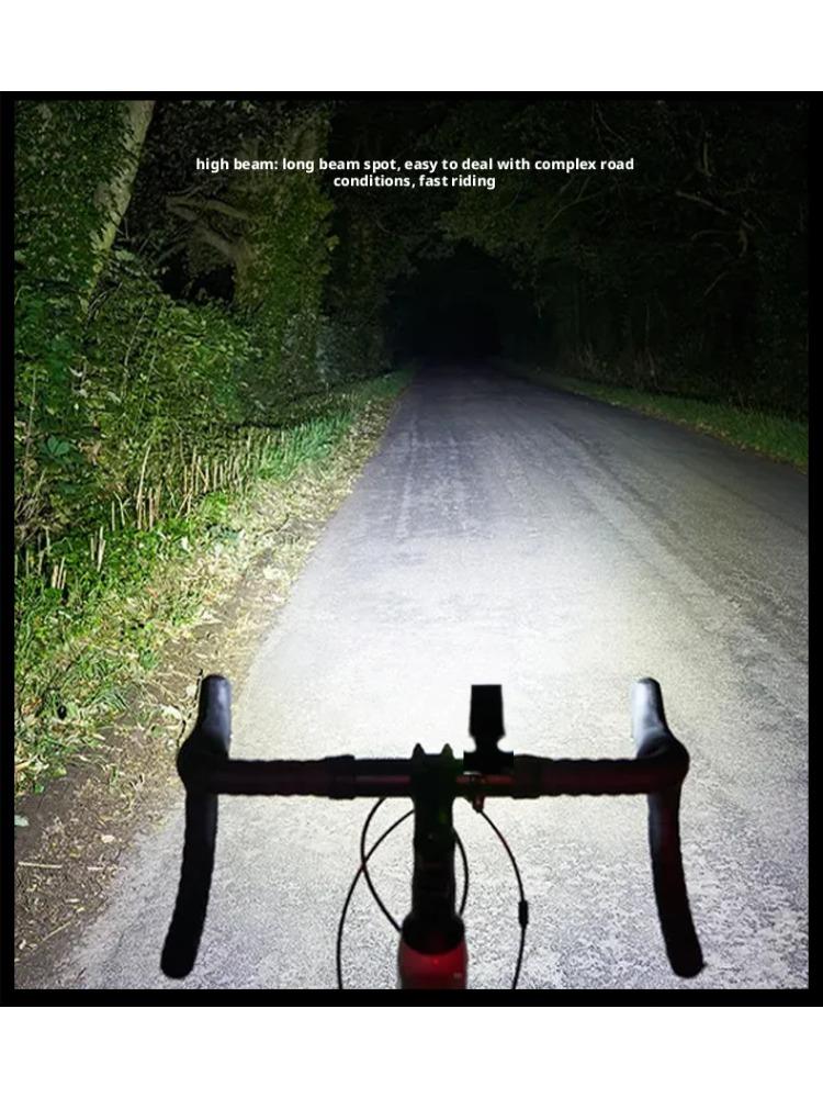 Lumière Avant Vélo de Route Montagne Grands Lumens Lampe de Cyclisme Télécommandée Intelligente Cordon de Suspension Contrôle Intelligent Phare de Vélo