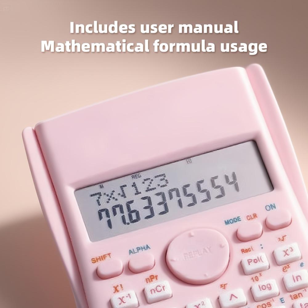 Scientific Function Calculator with Hard Case, Multi-Functional Math Calculator, 3 Colors Available, Perfect Gift for Students, Back to School