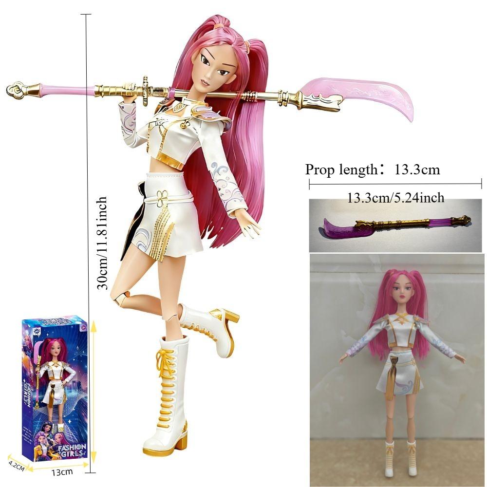 NEU Neues Puppenspielzeug Beliebter Anime Kpop Teufelsjäger Action-Puppe Rumi Mila Zoe Plastikpuppe DIY Spielzeug Mädchen Festival Geschenk
