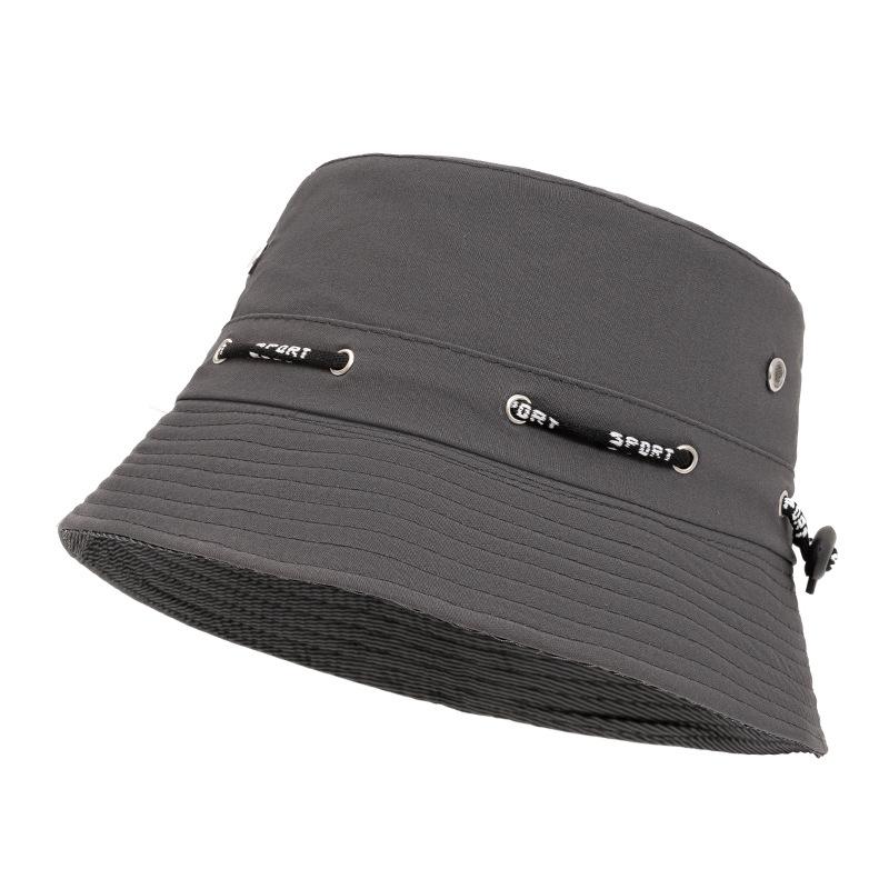 1pc Summer Breathable Mesh Small Basin Hat Solid Color Men's Fishing Outdoor Hiking Fisherman Hat Couple Big Brim Sun Bucket Hat