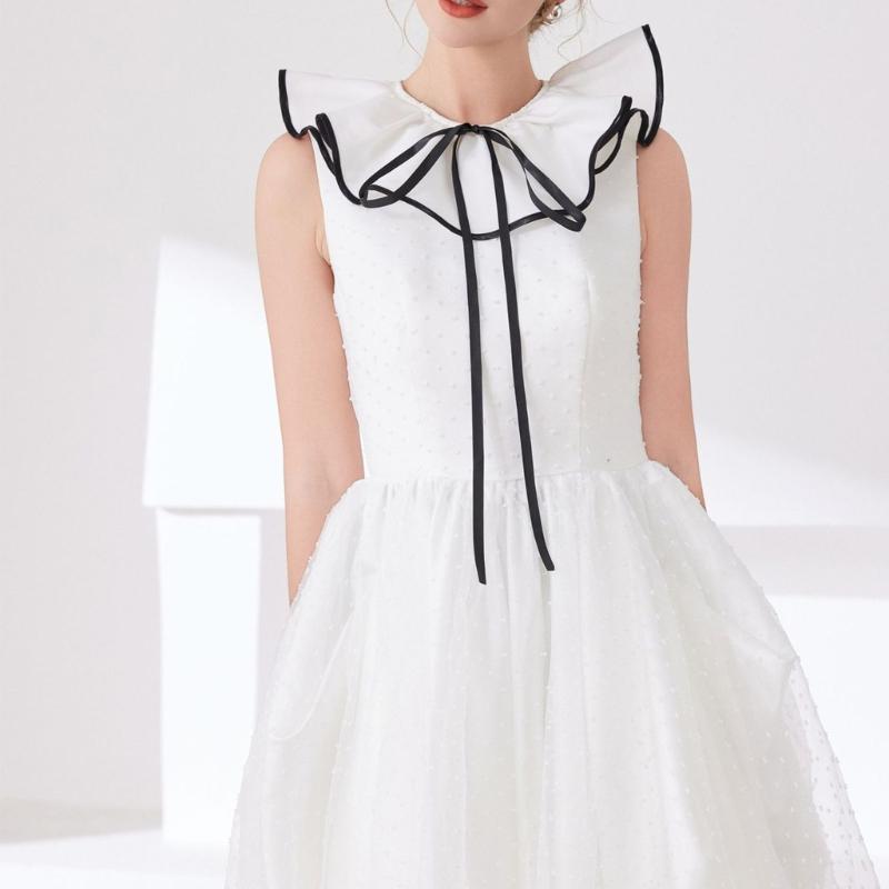 Fashion Laceup Tied Collar Neckpiece Decorative Cape Shawl Collar For Women Daily Styling and Formal Outfit Decoration