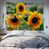 Blumen Sonnenblumen Wandteppich Büro Wohnzimmer Dekoration Zuhause Wandteppich