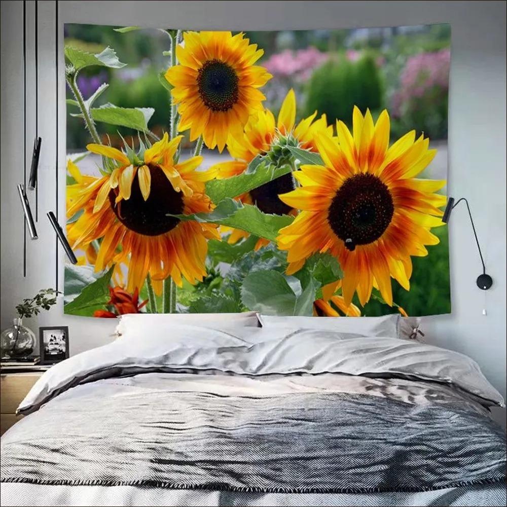 Цветочный гобелен с подсолнухом — фото 3