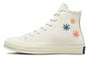 Chuck 70 High Embroidered Florals - Egret W - A04298C