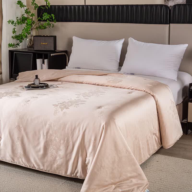 Shanshan Cotton Jacquard Sateen Tussah Silk All-Season Duvet