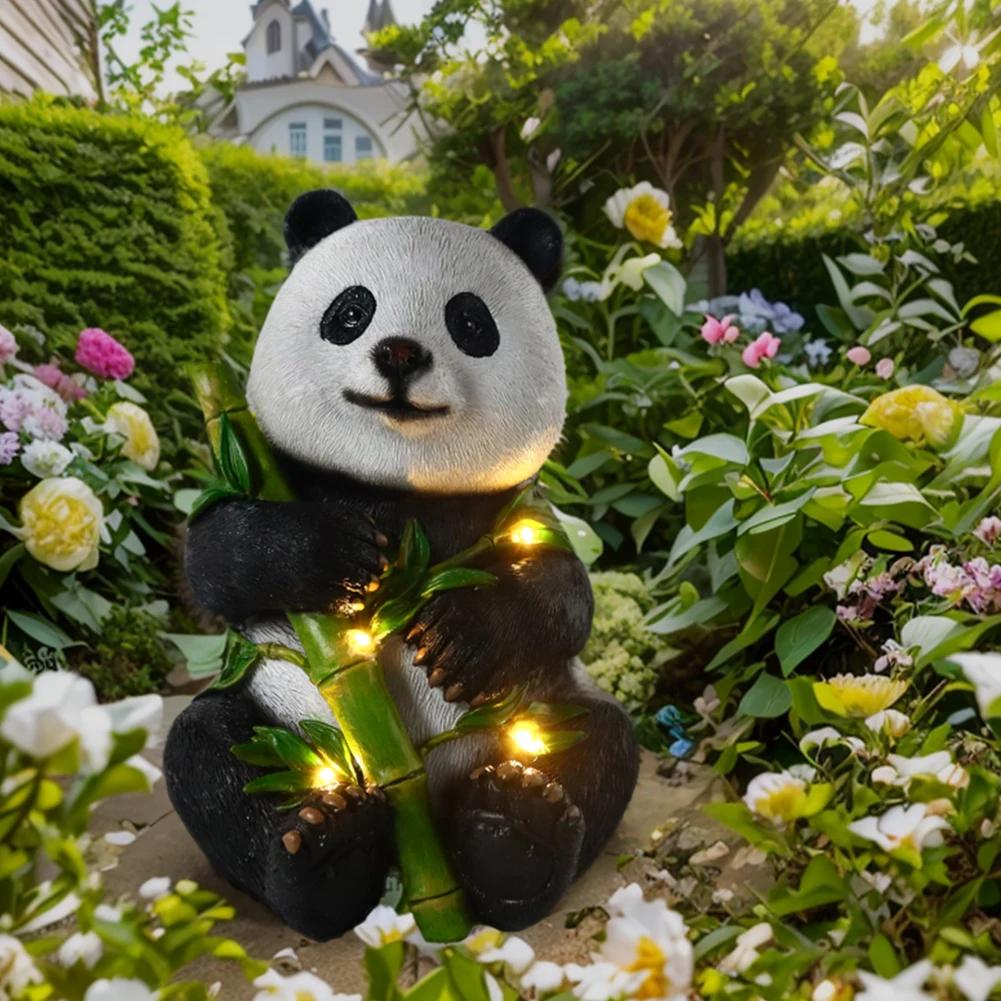 Solar Lamp Panda Animal Solar Garden Lights Solar Powered Solar Led Light Outdoor Garden Decoration Lamp Waterproof Solar Lights