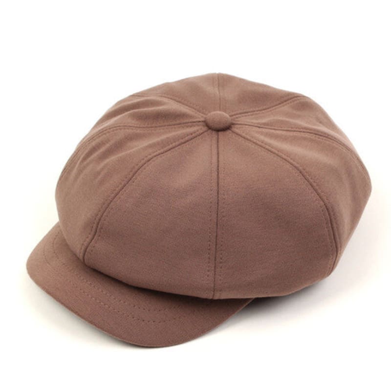 Universal Chemistry Wool Brown Belted Newsboy Cap