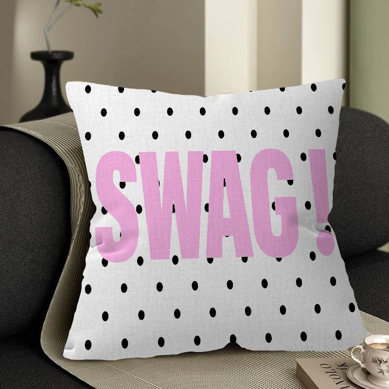 S-SWAG Pillow Cushion Cover Pillowcase Living Room Sofa Home Decor Customized