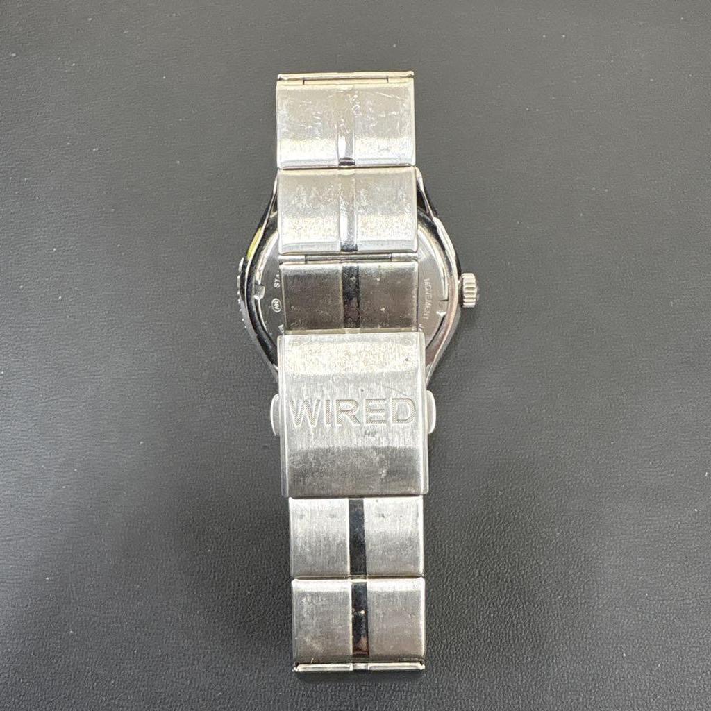 [USED] Unused Seiko Wired Stainless Steel QZ White Dial V742-7A70 ALBA