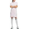 adidas Effen Kleur Polo Knopen Korte Mouwen Jurk Dames Jurken Wit HA0216