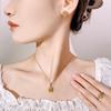 Accessories Jewelry Sets Necklaces Rings Earrings Oval Shaped High Carbon Diamonds Fashionable Women High-end