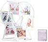 Dreampass Luxury Ferris Wheel Photo Frame, 360-Degree Rotating, Perfect for Memorial Gifts, Births, and Weddings (White) Bb419