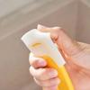 Silicone Pan Scraper Spatula Kitchen Scraper Soft Blade Scraper Non Stick Gentle On Cookware Versatile Kitchen Cleaning Tool