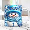3D Christmas Christmas Ceramic Coffee Mug Tea Cup Snowman Christmas Hat Mug