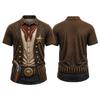 Men's Funny Halloween Letter Print Loose Fit Casual Short Sleeve T-Shirt