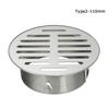 Steel Anti-blocking Drainage Plumbing Fitting Roof Floor Drain Rain Pipe Cap Balcony Drainage Cover