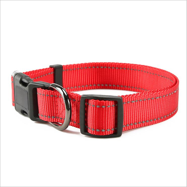 

Reflective Dog Collar with 3M Strip - Adjustable for Small, Medium, Large Dogs - Luminous Training Neck Band