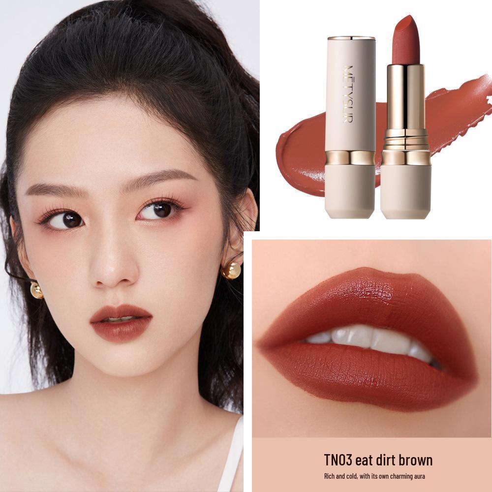 

Увлажняющая стойкая помада Meiti Xiu с белым трюфелем и розой - Высокопигментированная, не липкая, не сушит губы, отбеливающий блеск для губ.