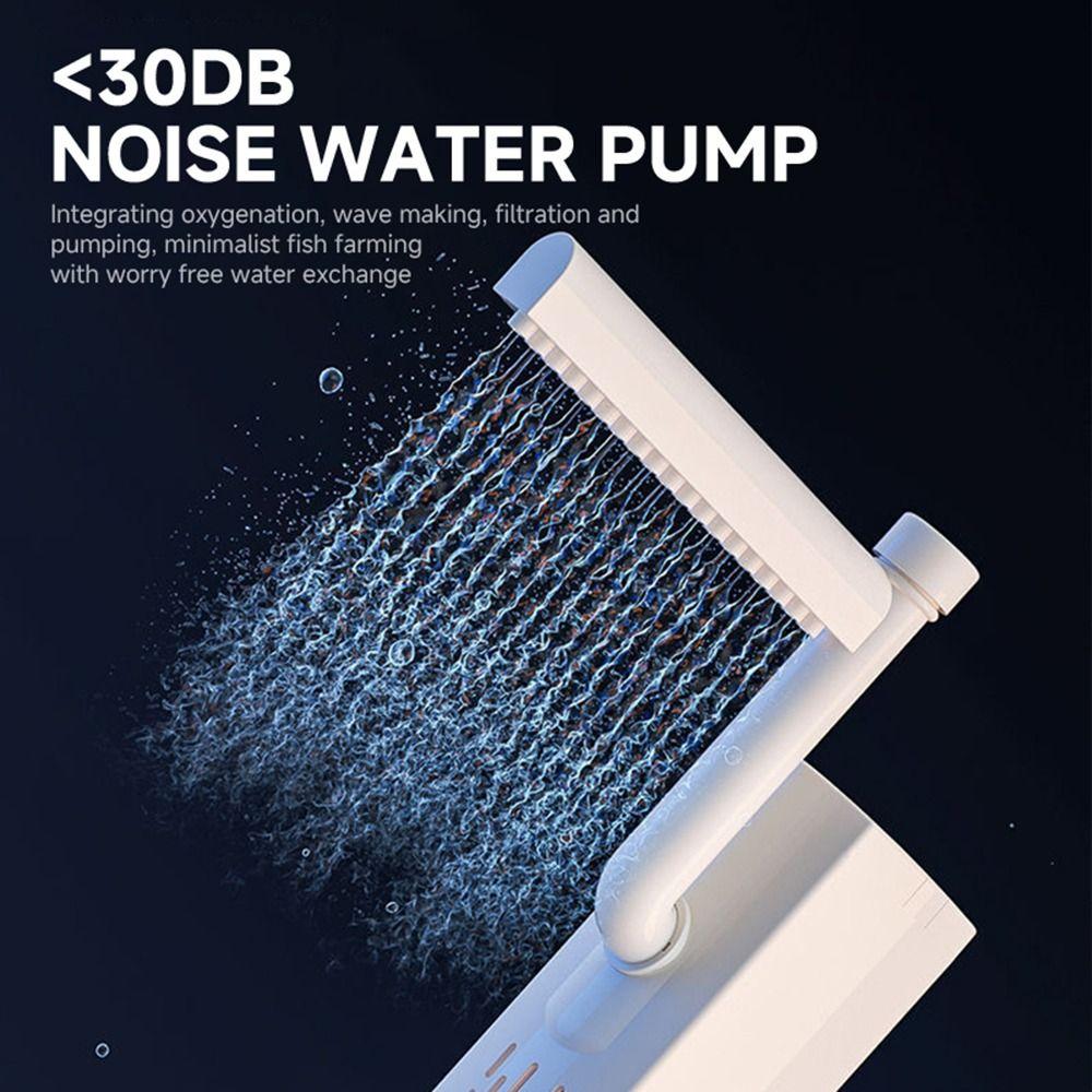 with LED Lighting Fish Tank Clear Desk Aquarium Set Durable Turtle Tank  for Fish Decor