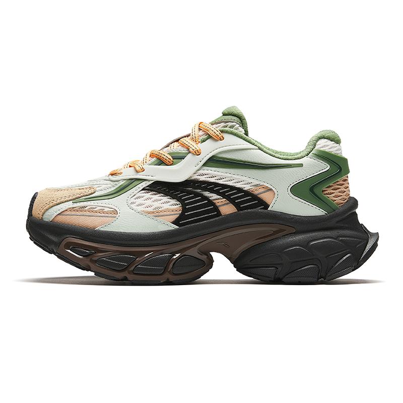 

Anta Cushioning Slip Resistant Abrasion Resistant Low top Chunky Sneakers Women s Green Pink Sneakers 922418880-4 38.5