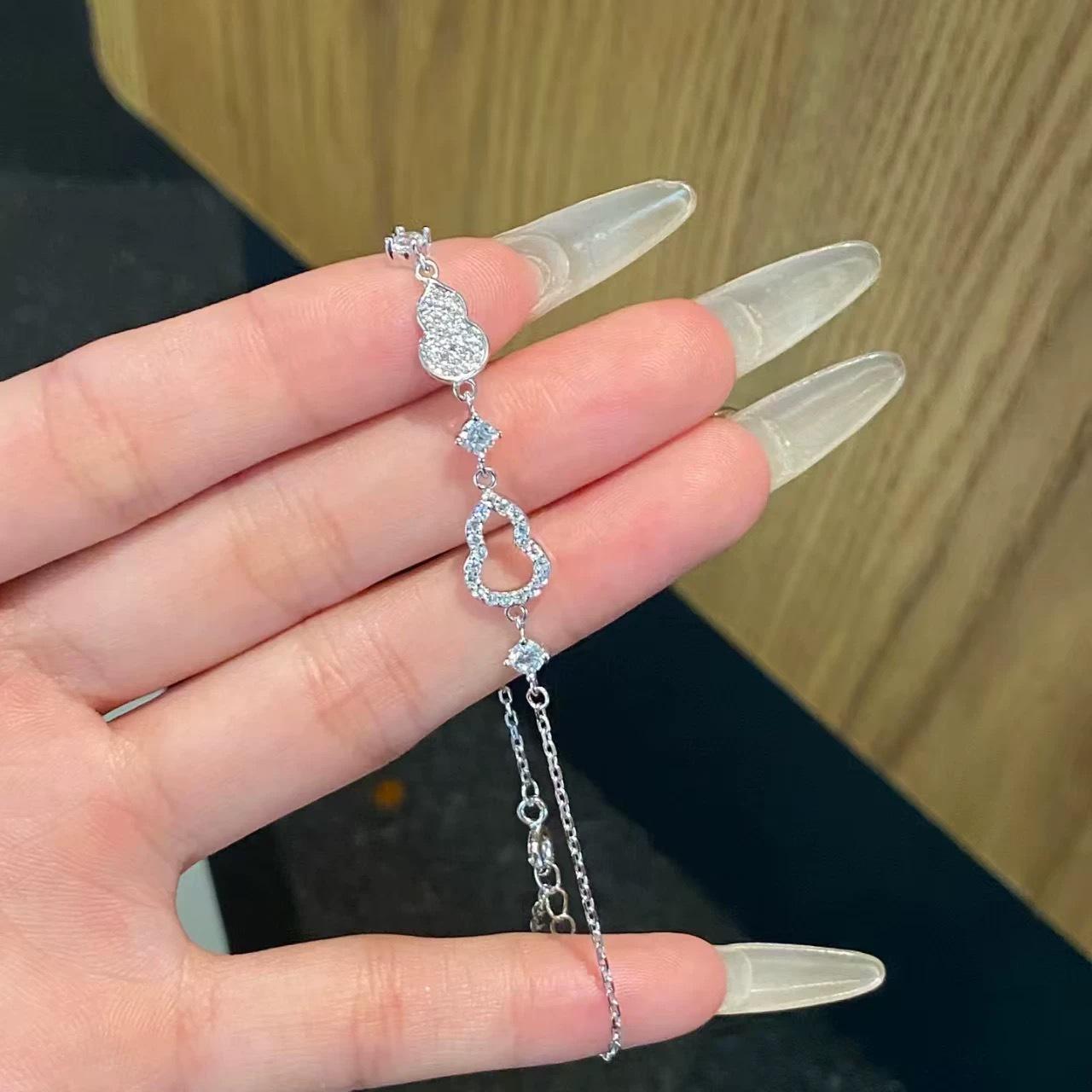 2026 Элегантный золотой браслет-тыква с бриллиантами – Премиальный китайский дизайн, Модный, Многослойное роскошное украшение для рук платиновый