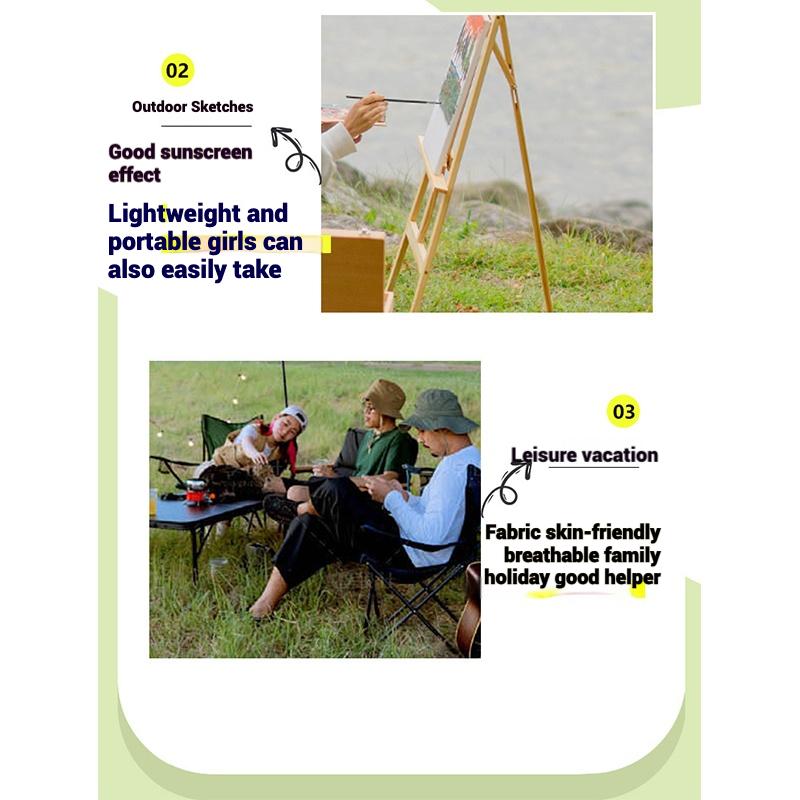 Outdoor folding sunshade chair leisure backrest with armrests fishing camping picnic director chair portable fishing chair