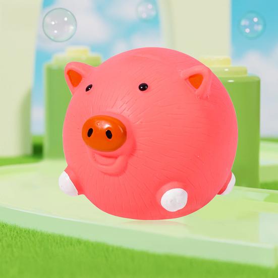 Palla per Animali Giocattolo per Cani Lattice Squeaky Maiale Pulcino Mucca Cane Giocattolo da Masticare Giocattolo Interattivo per Addestramento Cani per Lancio e Presa Gioco di Riporto