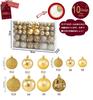 Hanakaze Luxurious Set of Christmas 10 Different Stylish and Gorgeous Gold Perfect for DIY Christmas Decorating and Adding a New 100-Piece