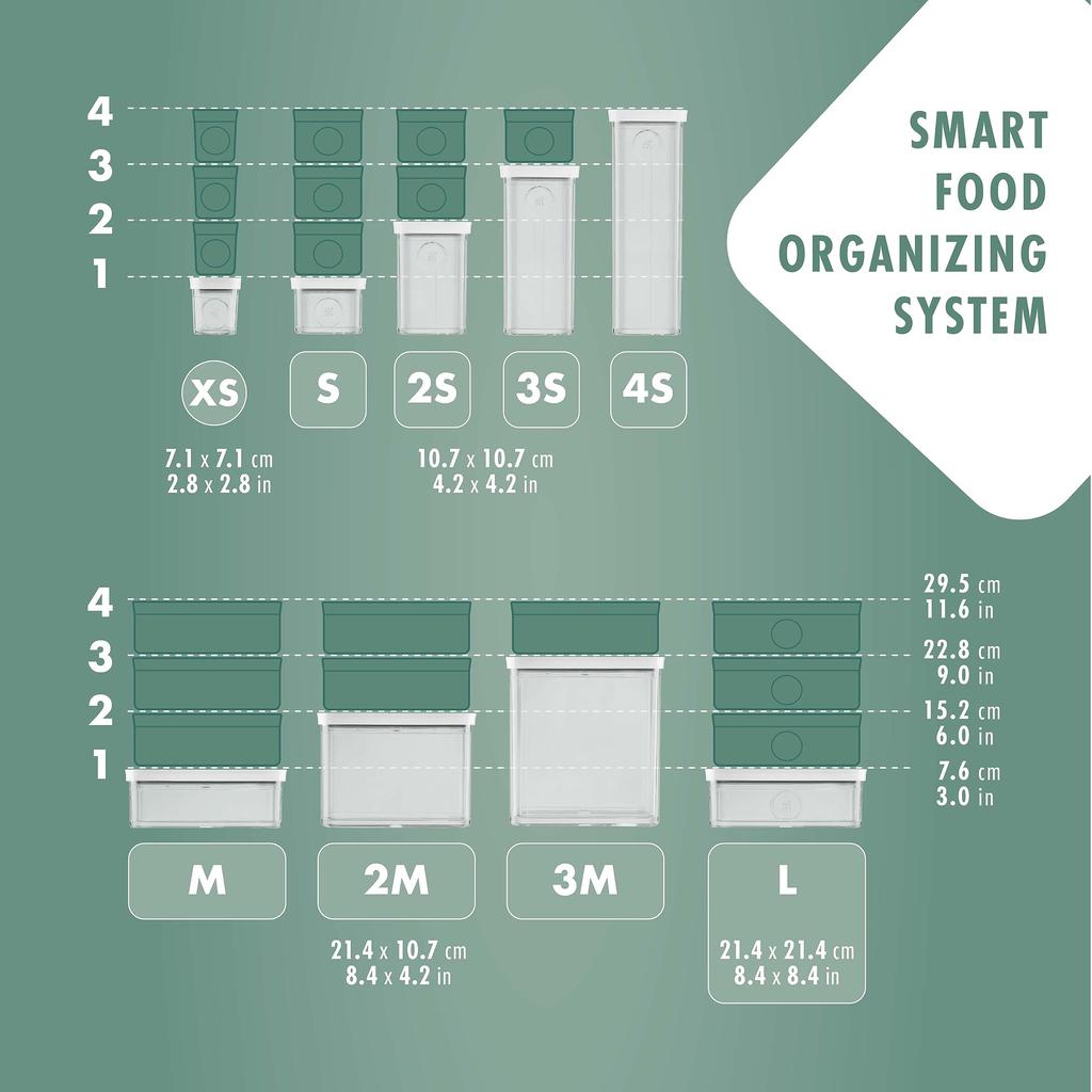 ZWILLING Fresh Save Cube Starter Set M Includes Storage and Canisters for Japanese Fresh Save CUBE & (5-piece Set) - Containers, Vacuum-sealed