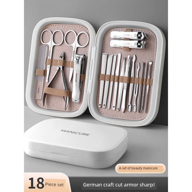 Nail Clippers Suit Nail Scissors For Home Unisex Special Use Pedicure Tools Nail Clipper Pliers Original Manicure 18-Piece Set