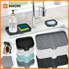 Kitchen Sink Sponge Holder Silicone Soap Dish Bar Soap Holder Self Draining Anti-slip Storage Rack Bathroom Kitchen Supplies