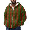 Men'S Winter Zipper Hooded Fleece Sweatshirt With Patch Pocket Casual Jacket