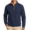 Men S Winter Outdoor Loose Fleece Lined Stand Collar Zip Up Sweatshirt