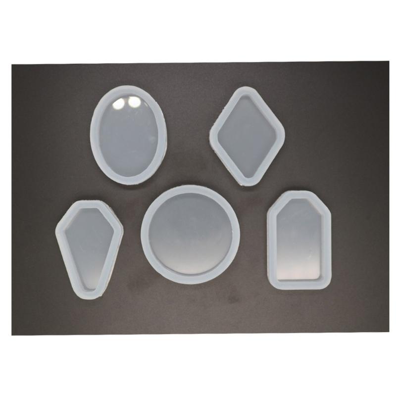 Diy Crystal Epoxy Earrings Jewelry Molds Hanging Pendant Decoration Multiple Styles Irregular Mirror Silicone Mold