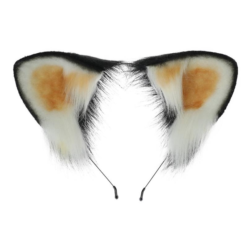 Teens Plush Lesser Panda Ear Headband Carnivals Cosplay Anime Character Hairband 1