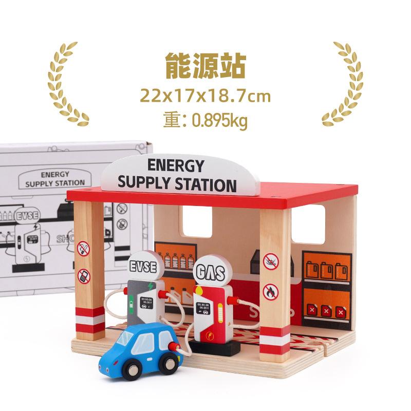 Wooden Train Track Accessories Tower Crane Compatible with Thomas Brio Track All Major Brand Railway Track