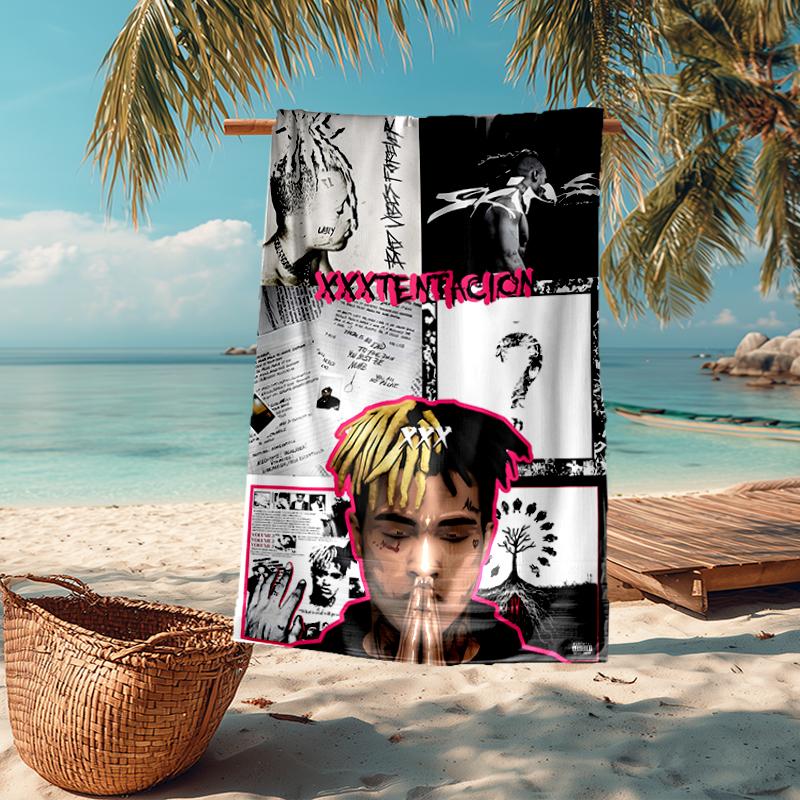 XXXtentacion Fashion Beach Towel: Ideal for Summer Adventures Soft, absorbent and quick drying suitable for swimming and bathing