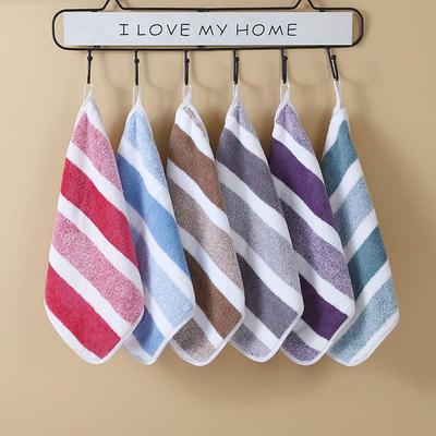 Striped Coral Fleece Bath Towel - Absorbent, Large for Men & Women