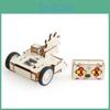 Remote Wooden Assembled Controlled Combat Vehicle With Rotating Children Set Toy